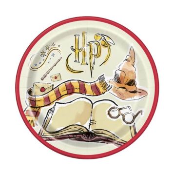 8 Assiettes carton Harry Potter ™ 22 cm