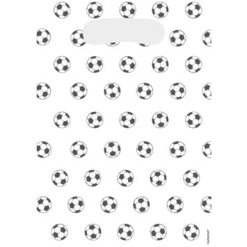 8 sachets en papier FSC® - 16,2 x 23,4 cm - Football