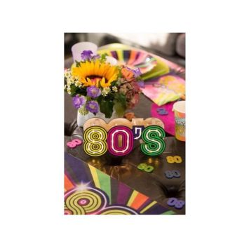 Décoration Lumineuse de lettres à Poser - Back to the 80's