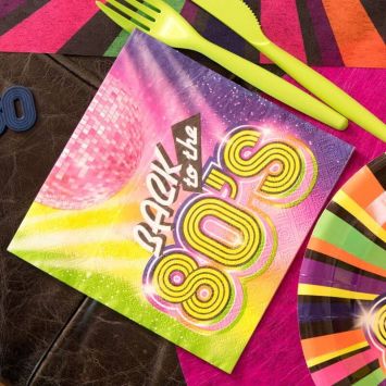 20 Serviettes en papier - Back to the 80's 