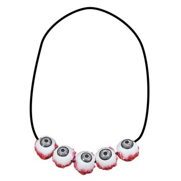 Accessoire de Déguisement Collier 5 Oeils Sanguinolants