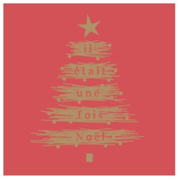 Sachet de 25 Serviettes en Papier Voie Sèche - Il était une fois Noël