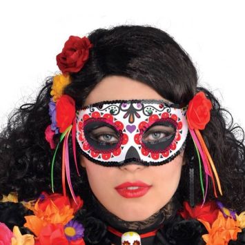 Loup Tissu Femme Day of the Dead - Liens