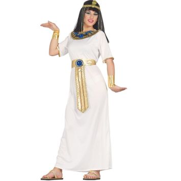 Costume Nefertiti Robe Blanche Femme - Taille au Choix