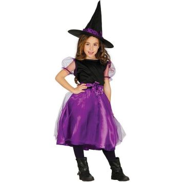 Déguisement pour Fille Sorcière Violette - Taille au Choix