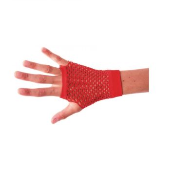 Mitaines Rouges en Résille