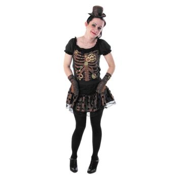 Déguisement de squelette pour adolescente - Steampunk