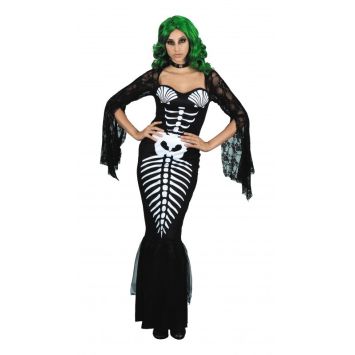Déguisement Femme - Sirène Squelette - Taille Unique