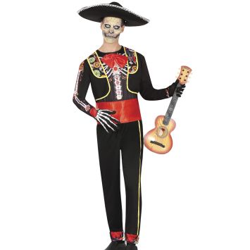 Déguisement de Squelette Mariachi pour homme - Day of the Dead - Taille au choix
