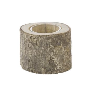 Bougeoir en Bois Naturel - 6 cm