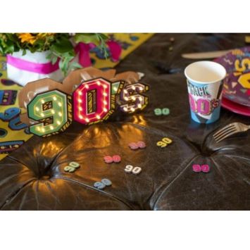 12 Confettis de table - Années 90