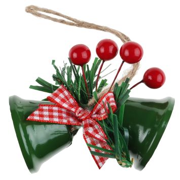 Cloche de Noël - 7,5 x 12 cm - Couleur au choix