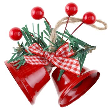 Cloche de Noël - 7,5 x 12 cm - Couleur au choix