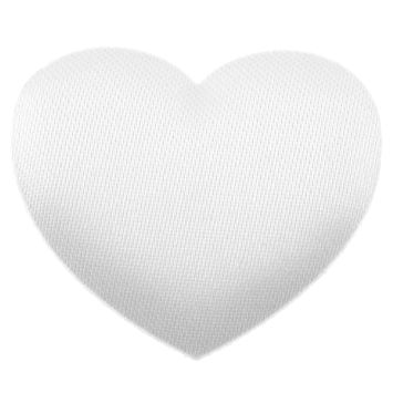 40 décorations à parsemer en forme de cœur en tissu - 3 x 2,5 cm - Couleur au choix