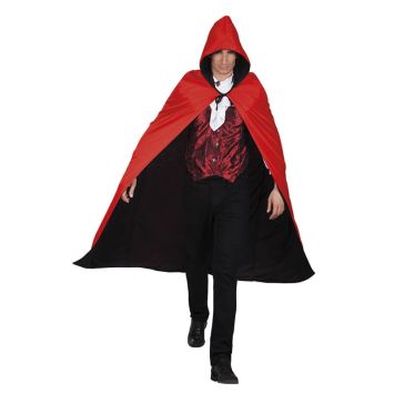 Cape de Vampire Réversible - Noire et Rouge
