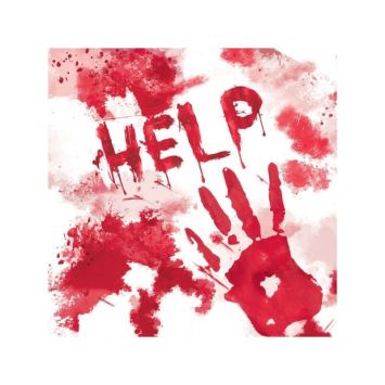 Sachet de 20 Serviettes en papier « Halloween Sanglant »