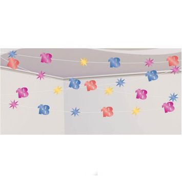 Guirlande Fil Anniversaire 18 ans