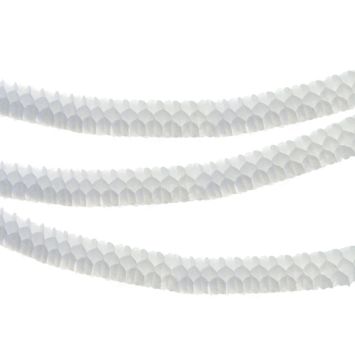 Petites Guirlandes en Papier "Boa" Blanc 