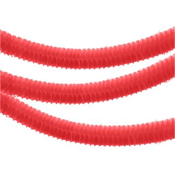 Petites Guirlandes en Papier "Boa" Rouge