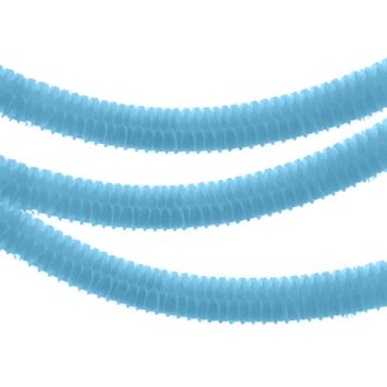 Petites Guirlandes en Papier "Boa" Bleu Turquoise 