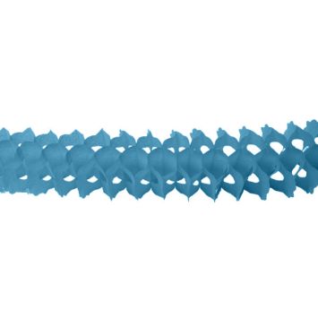 Guirlande en Papier "Zinnia" Bleu Turquoise 