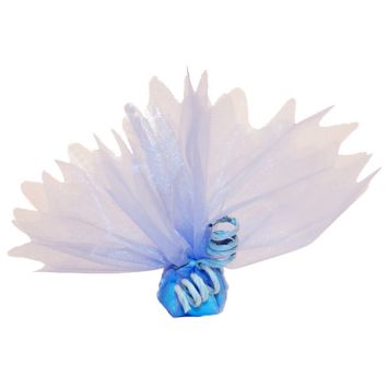 Tulle Cristal Découpé Bleu Ciel