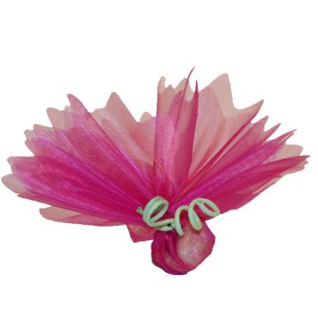 Tulle Cristal Découpé Fuchsia