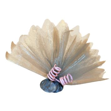 Tulle Cristal Découpé Gris x10