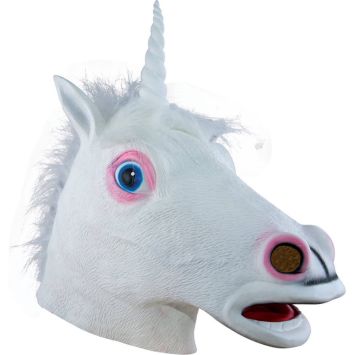 Masque de Licorne en latex pour adulte