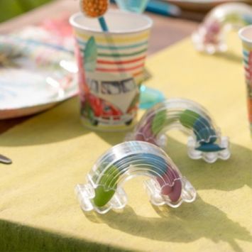 4 Contenants Arc en Ciel - Transparent