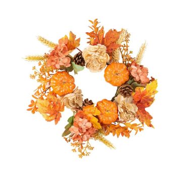 Une couronne automnale à poser ou à suspendre | jourdefete.com