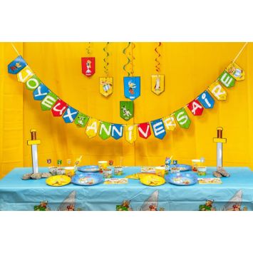 Guirlande de lettres en papier - Joyeux Anniversaire - 2,5 m - Astérix ®