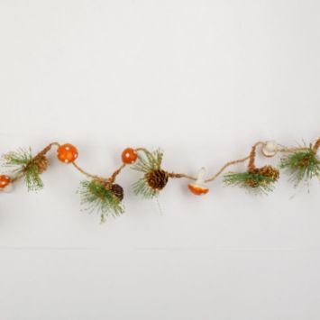 Guirlande d'Automne - Champignons et Pommes de Pin