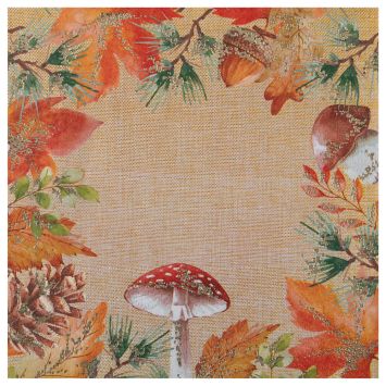 10 serviettes en papier - 33 x 33 cm - Collection Balade d'Automne