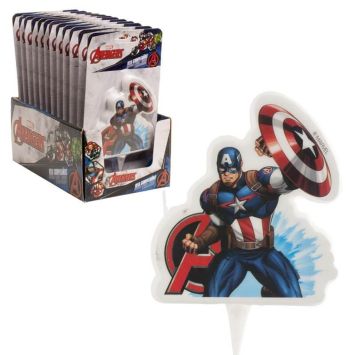 bougie-anniversaire-2d-captain-america | jourdefete.com