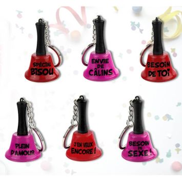 Porte-Clefs clochette - Texte au choix