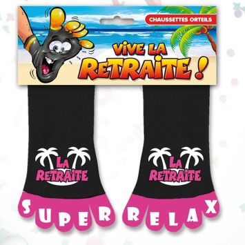 Chaussettes à orteil - Vive la retraite