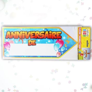 Flèche directionnelle Anniversaire - Bleu