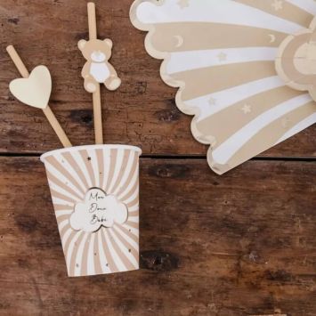 8 Gobelets en carton - Collection Baby Nude