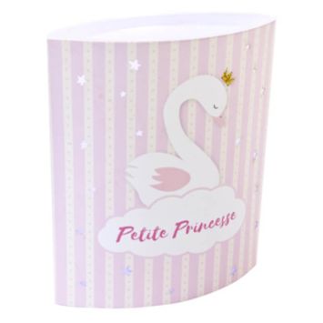 Centre de Table avec LED - Baby Shower - Cygne Rose | jourdefete.com