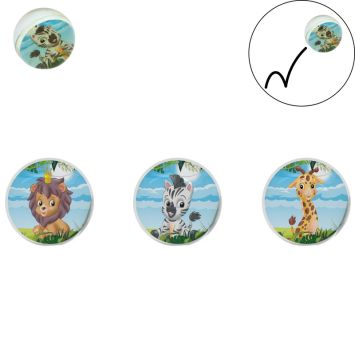 Balle super rebondissante décorée animaux savane | jourdefete.com