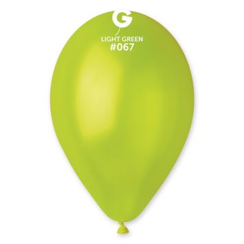 10 ballons métallisés en latex - 30 cm - Couleur Vert Anis