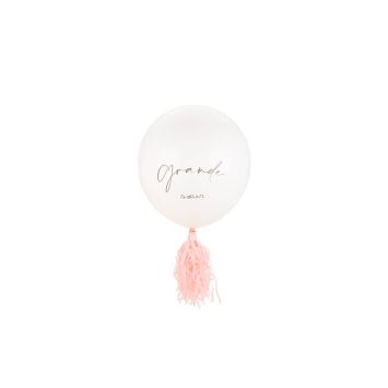 Ballon avec Tassels - 45 cm - Gender Reveal - Modèle au choix