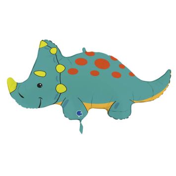 ballon aluminium dinosaure tricératops de 91 cm | jourdefete.com 