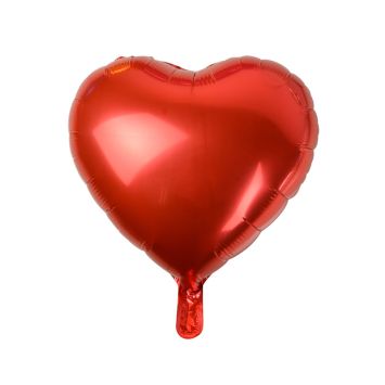 Ballon en aluminium en forme de cœur - 45 cm - Saint-Valentin - Couleur au choix