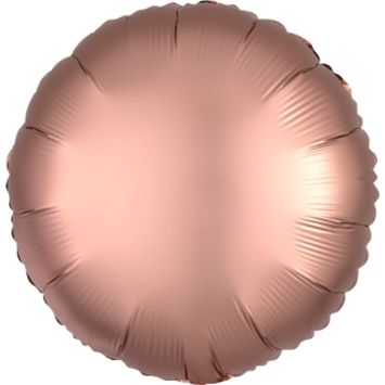 Ballon Hélium Rond Satiné - Rose Gold | jourdefete.com