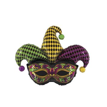 Ballon Aluminium Masque de Bouffon 114 cm