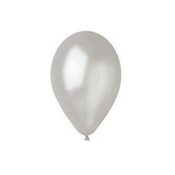 25 ballons métalliques argent 15 cm | jourdefete.com
