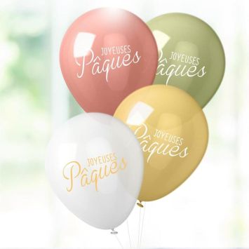 Sachet de 8 ballons - Joyeuses Pâques