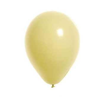100 Ballons de Baudruche Unis Crème